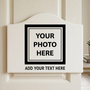 Upload Picture Photo & Add Text – Customize Door Sign