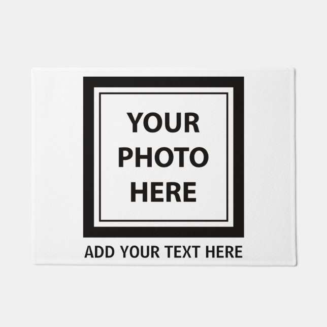 Upload Picture Photo & Add Text – Customize Doormat (Front)