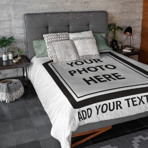 Upload Picture Photo & Add Text – Customize Duvet Cover
