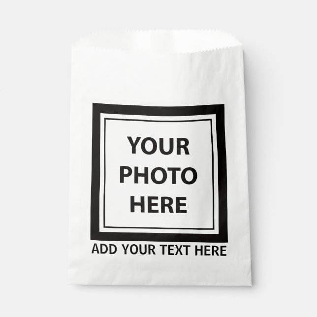 Upload Picture Photo & Add Text – Customize Favor Bag (Front)
