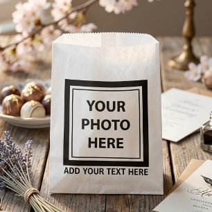 Upload Picture Photo & Add Text – Customize Favor Bag
