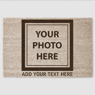 Upload Picture Photo & Add Text – Customize Fiber Doormat