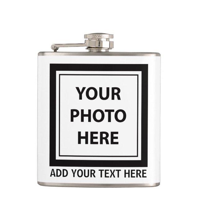 Upload Picture Photo & Add Text – Customize Flask (Front)