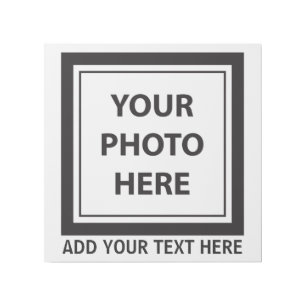Upload Picture Photo & Add Text – Customize Gallery Wrap