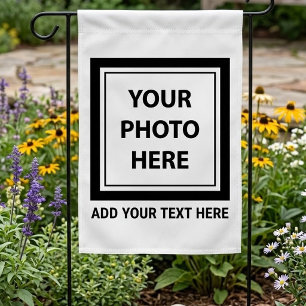 Upload Picture Photo & Add Text – Customize Garden Flag