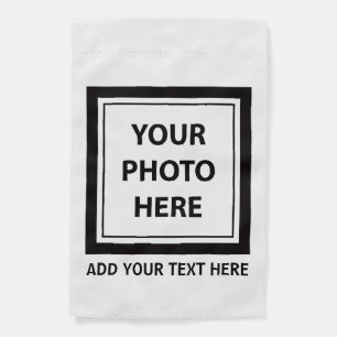 Upload Picture Photo & Add Text – Customize Garden Flag