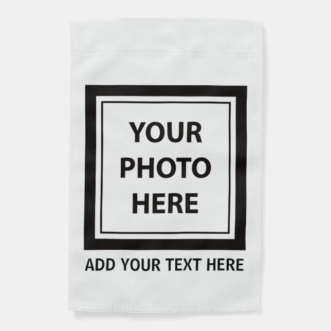 Upload Picture Photo & Add Text – Customize Garden Flag (Front)