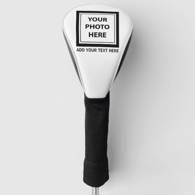 Upload Picture Photo & Add Text – Customize Golf Head Cover (Front)