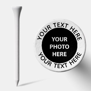 Upload Picture Photo & Add Text – Customize Golf Tees