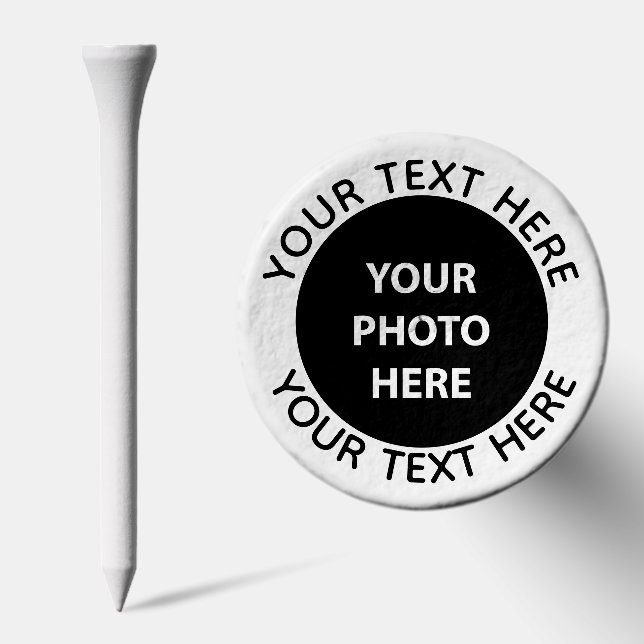 Upload Picture Photo & Add Text – Customize Golf Tees (Combo)