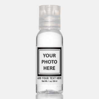 Upload Picture Photo & Add Text – Customize Hand Sanitizer