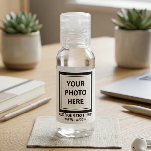 Upload Picture Photo & Add Text – Customize Hand Sanitizer