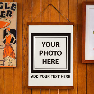 Upload Picture Photo & Add Text – Customize Hanging Tapestry
