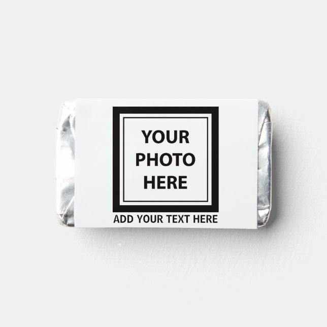 Upload Picture Photo & Add Text – Customize Hershey's Miniatures (Back)