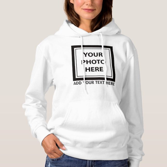 Upload Picture Photo & Add Text – Customize Hoodie (Front)