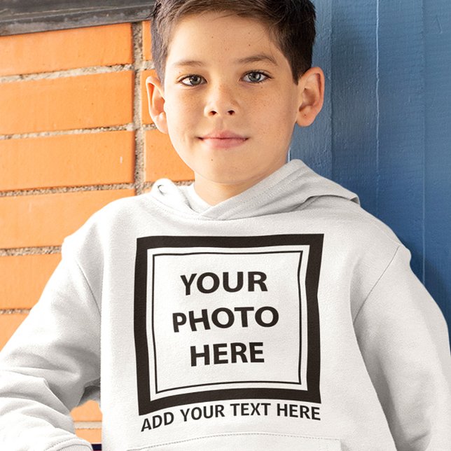 Upload Picture Photo & Add Text – Customize Hoodie (Creator Uploaded)