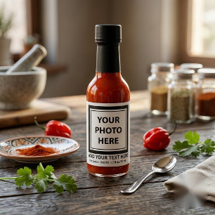 Upload Picture Photo & Add Text – Customize Hot Sauces