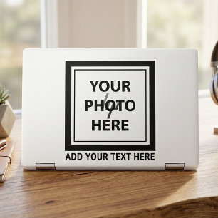 Upload Picture Photo & Add Text – Customize HP Laptop Skin