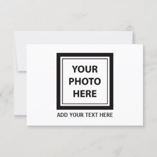 Upload Picture Photo & Add Text – Customize Invitation