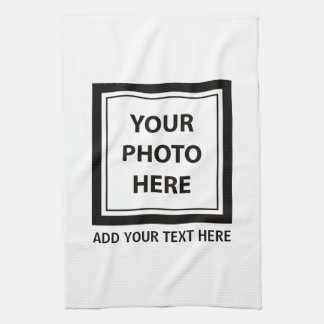 Upload Picture Photo & Add Text – Customize Kitchen Towel