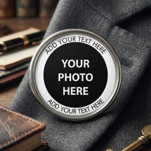 Upload Picture Photo & Add Text – Customize Lapel Pin