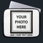 Upload Picture Photo & Add Text – Customize Laptop Sleeve<br><div class="desc">📸 Upload Your Picture & Photo
✏️ Add Custom Text
🎨 Design Your Unique Product in Seconds!

💡 Easy,  Fun & Personalized – Perfect for gifts,  keepsakes,  and memories!
🔥 Start Creating Now & Make It Truly Yours!</div>