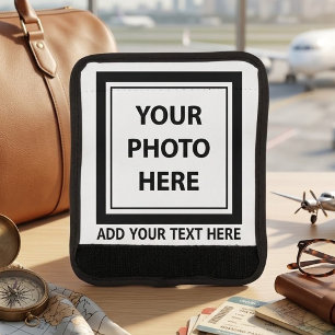 Upload Picture Photo & Add Text – Customize Luggage Handle Wrap