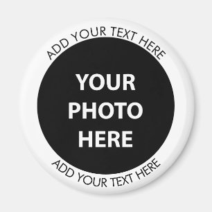 Upload Picture Photo & Add Text – Customize Magnet