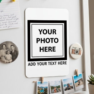 Upload Picture Photo & Add Text – Customize Magnet