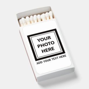 Upload Picture Photo & Add Text – Customize Matchboxes