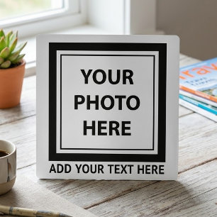 Upload Picture Photo & Add Text – Customize Metal Print