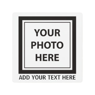 Upload Picture Photo & Add Text – Customize Metal Print