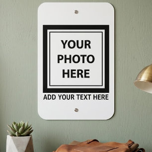 Upload Picture Photo & Add Text – Customize Metal Sign