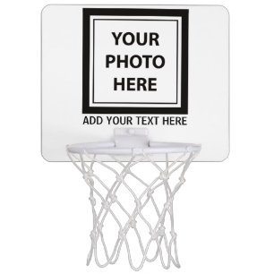 Upload Picture Photo & Add Text – Customize Mini Basketball Hoop