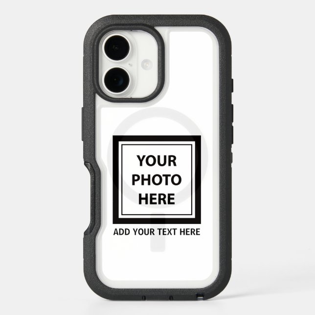 Upload Picture Photo & Add Text – Customize Otterbox iPhone Case (Back)