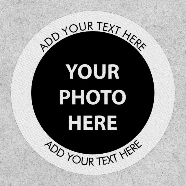 Upload Picture Photo & Add Text – Customize Patch (Front)