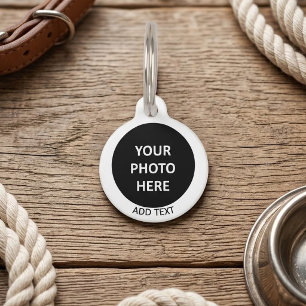 Upload Picture Photo & Add Text – Customize Pet ID Tag