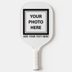 Upload Picture Photo & Add Text – Customize Pickleball Paddle