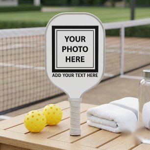 Upload Picture Photo & Add Text – Customize Pickleball Paddle
