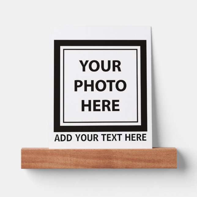 Upload Picture Photo & Add Text – Customize Picture Ledge (Front)