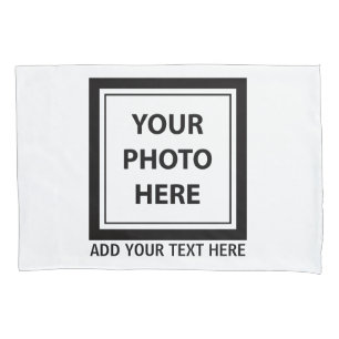 Upload Picture Photo & Add Text – Customize Pillow Case