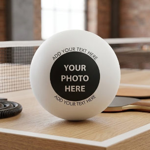 Upload Picture Photo & Add Text – Customize Ping Pong Ball