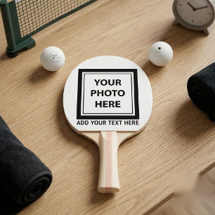 Upload Picture Photo & Add Text – Customize Ping Pong Paddle