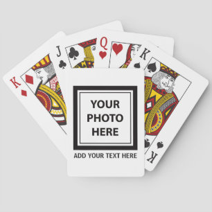 Upload Picture Photo & Add Text – Customize Poker Cards
