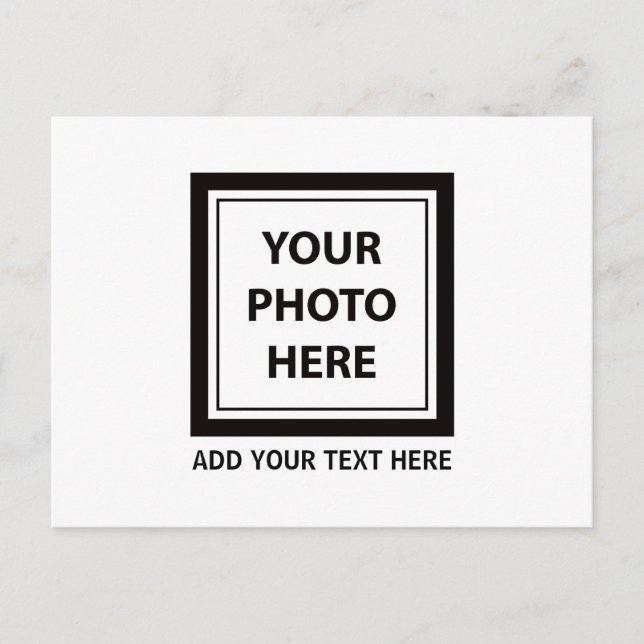 Upload Picture Photo & Add Text – Customize Postcard (Front)