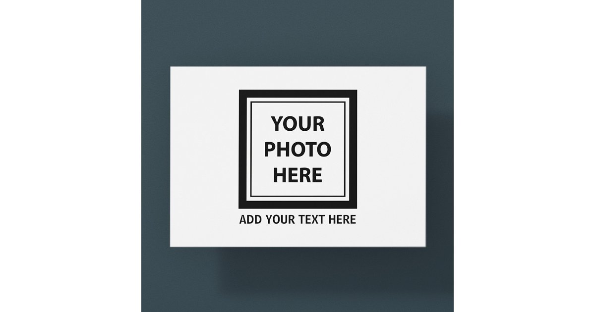 Upload Picture Photo & Add Text – Customize Postcard | Zazzle