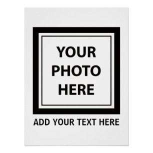 Upload Picture Photo & Add Text – Customize Poster