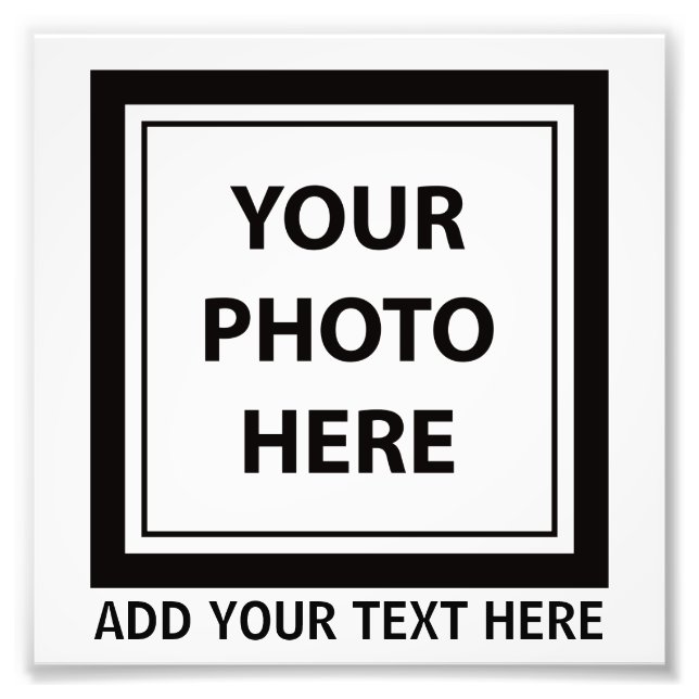 Upload Picture Photo & Add Text – Customize Print (Front)