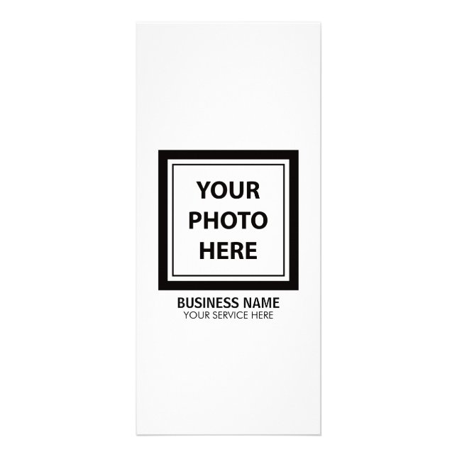 Upload Picture Photo & Add Text – Customize Rack Card (Front)