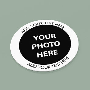 Upload Picture Photo & Add Text – Customize Round Paper Coaster